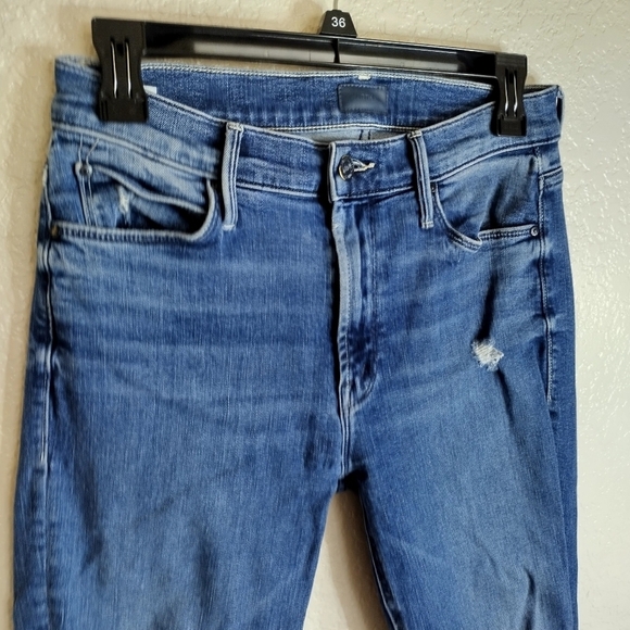 Mother the mid rise dazzler ankle fray in weekender warrior sz 27 - Picture 3 of 12